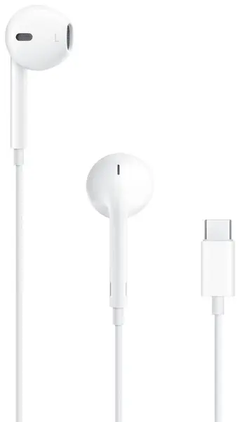 Căști cu microfon Apple - EarPods, USB-C, alb