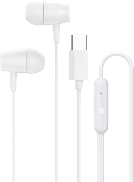 Căști cu microfon Canyon - SEP-5, USB-C, alb