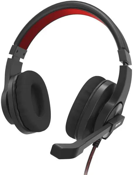Căști cu microfon Hama - HS-USB400 V2, 2 m, negre