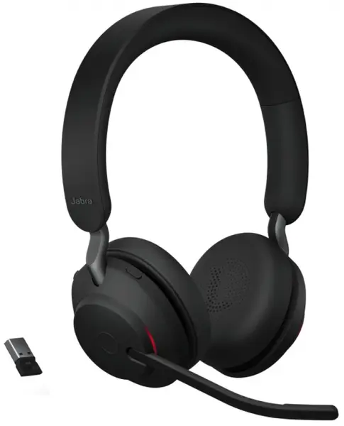 Căști cu microfon Jabra - Evolve 2 65 MS Stereo + Link380, negre