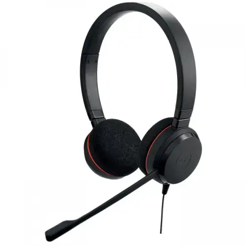 Casti cu microfon Jabra Evolve 20 MS, USB-C, USB-A (Negru)