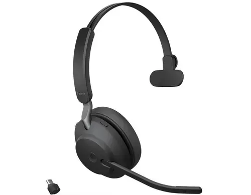 Casti cu microfon Jabra Evolve2 65 MS Mono, USB, Fara Stand (Negru)