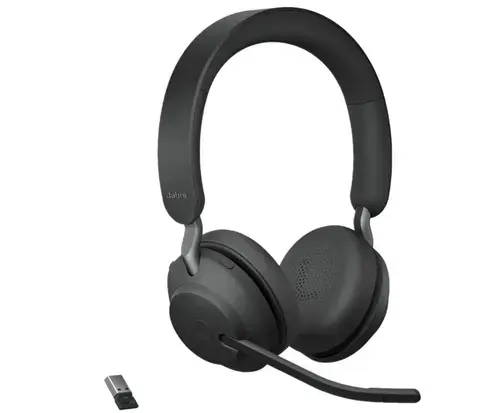 Casti cu microfon Jabra Evolve2 65 UC Stereo, Bluetooth, USB (Negru)