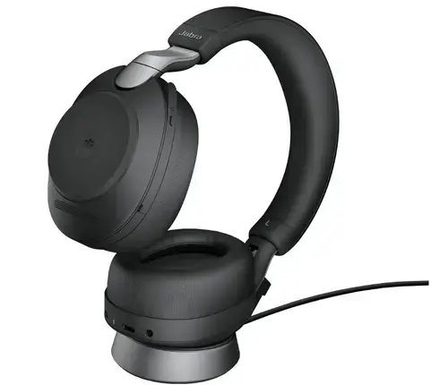 Casti cu microfon Jabra Evolve2 85 MS Stereo, USB Type-C, Stand (Negru)