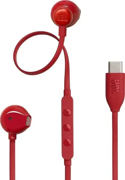 Căști cu microfon JBL - Tune 305C USB-C, roșii