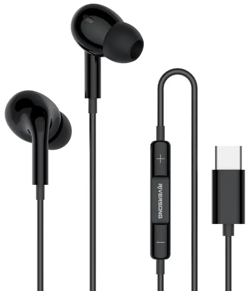 Căști cu microfon Riversong - Melody T1+, negru