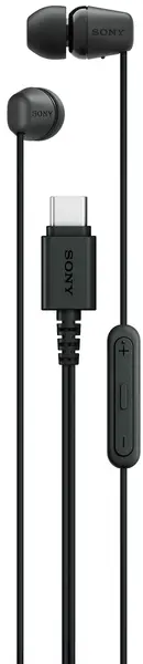 Căști cu microfon Sony - IEREX15C, USB-C, negru