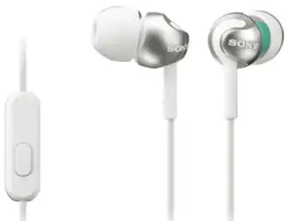 Casti cu microfon Sony MDR-EX110AP (Alb)