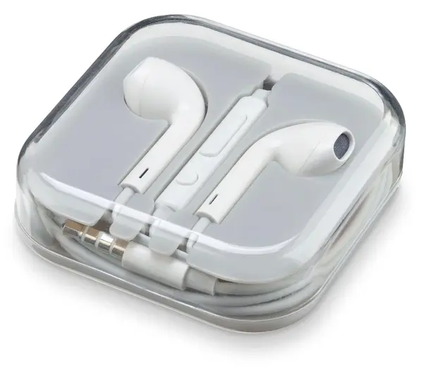 Casti cu microfon TechAway - TAAUCAPW, albe