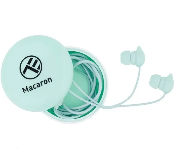 Căști cu microfon Tellur - Macaron, albastre