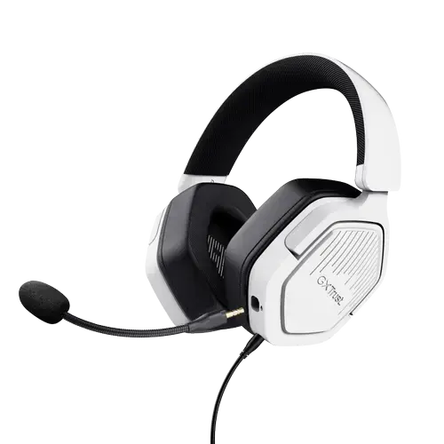 Casti cu microfon Trust GXT 492 Carus, Jack 3.5 mm, Alb