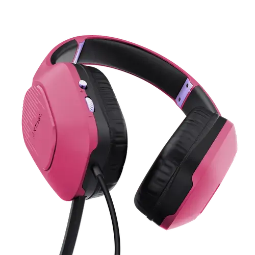 Casti cu microfon Trust GXT415P ZIROX, 3.5mm jack (Roz)