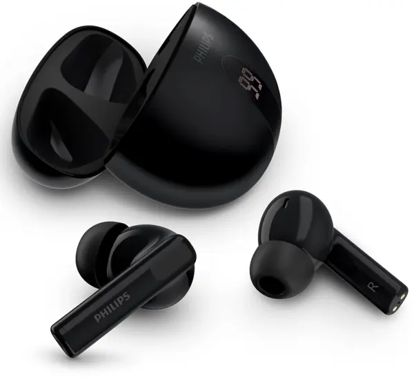 Căști fără fir Philips - TAT2520BK/00, ANC, TWS, negru