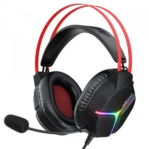 Casti Gaming 3.5mm Acefast H16, RGB, 2m, Negre