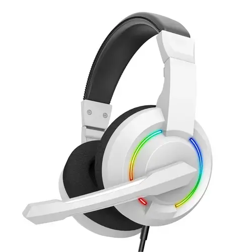 Casti Gaming Barracuda HYDRA, Over the Ear, Microfon, RGB LED (Alb)