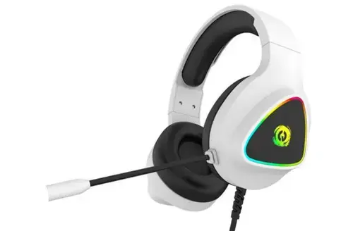 Casti gaming Canyon GH-6, Wired, USB, iluminare RGB (Alb)