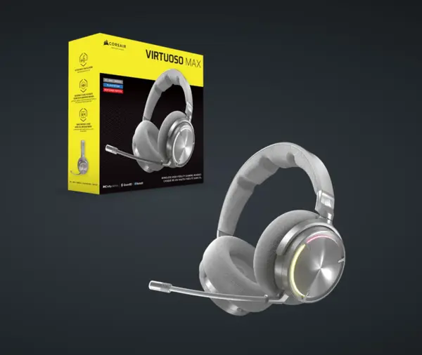 Casti Gaming CR VIRTUOSO MAX WIR SILVER Casti Gaming CR VIRTUOSO MAX WIR SILVER