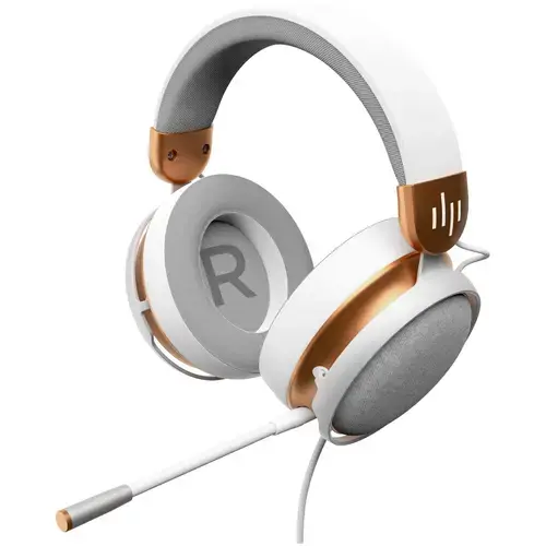 Casti Gaming Dark Project Sono, difuzoare 53mm, multiplatforma, microfon detasabil, conectare prin Jack 3.5mm, Alb