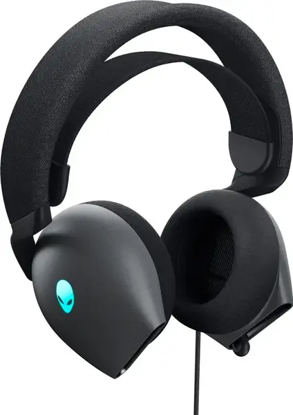 Casti Gaming Dell Alienware AW520H Dark Side of the Moon, Lumini RGB, Microfon, Dolby Atmos (Negru)