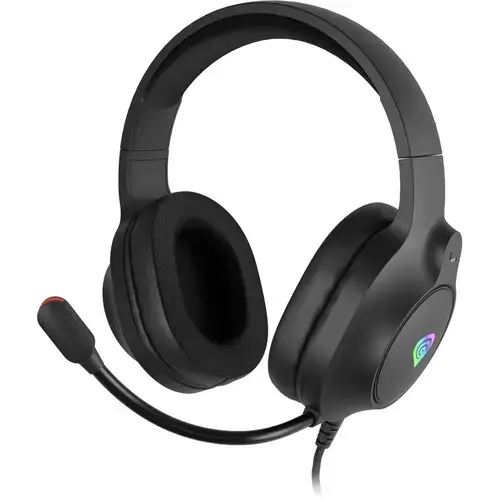 Casti Gaming Genesis Neon 213 RGB, USB, Jack 3.5mm (Negru)