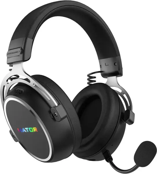 Căști gaming HATOR - Hypergang 3, Hi-Res, wireless, negre