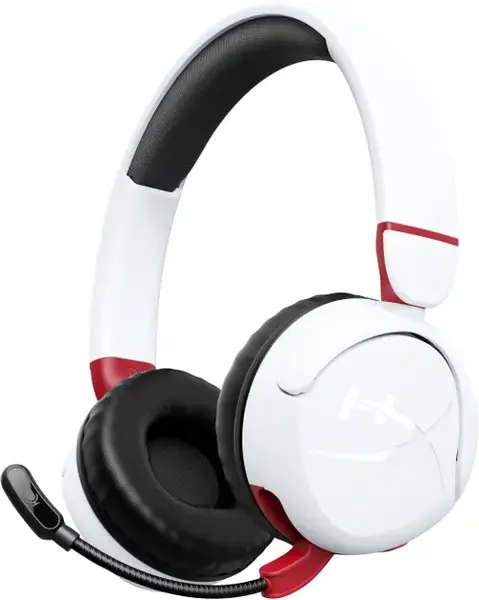 Casti Gaming HyperX Cloud Mini Wireless, Bluetooth, On-Ear, Stereo, Microfon, Multiplatforma (Alb)