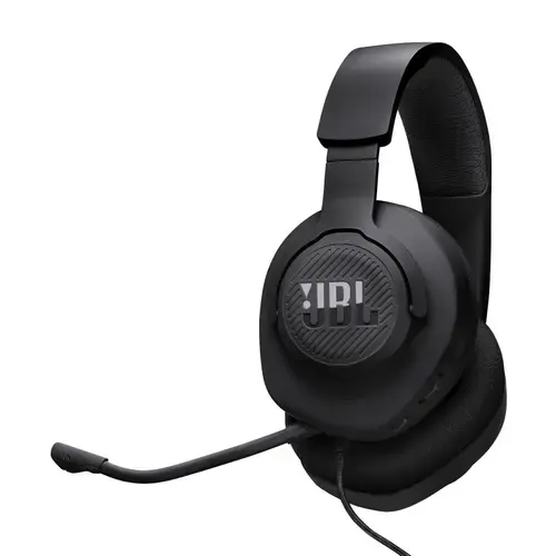 Casti gaming JBL Quantum 100M2, cu fir, microfon detasabil, Jack 3.5mm, Negru