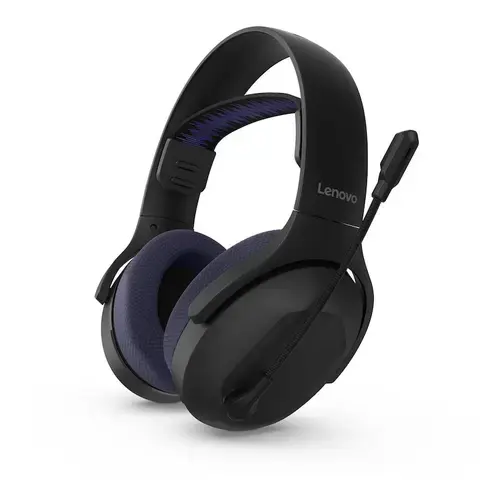Casti Gaming Lenovo Legion H410, Wireless 2.4 GHz, Bluetooth (Negru/Albastru)