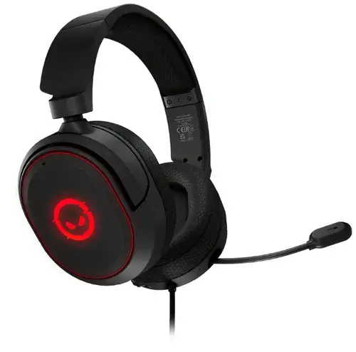 Casti Gaming Lorgar Kaya 460, Microfon, USB, ANC, iluminare RGB (Negru)