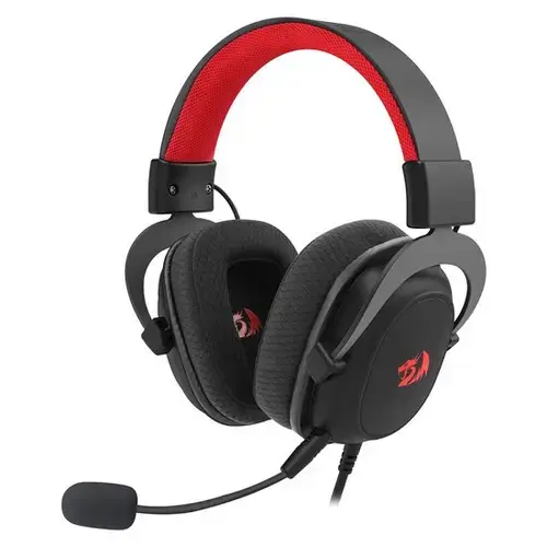 Casti gaming Redragon Zeus Lite, 2 conectori jack TRRS, microfon (Negru)