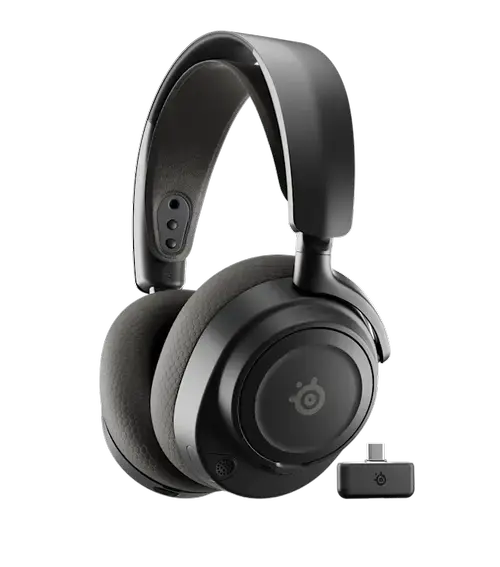 Casti Gaming Steelseries Arctis Nova 7 Gen 2, USB-C/Bluetooth/2.4 GHz, Pentru PC, Autonomie 54 ore, Microfon (Negru)
