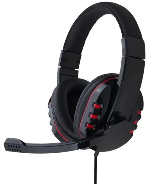Casti Gaming Stereo Gembird GHS-402, Microfon (Negru/Rosu)