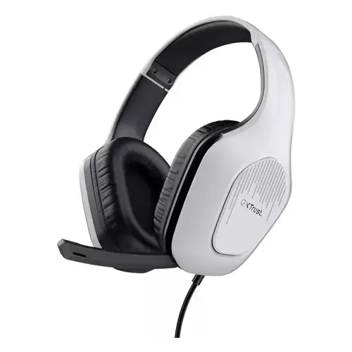 Casti Gaming Trust GXT 415PS Zirox, Jack 3.5mm (Alb/Negru)