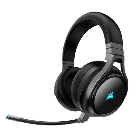 Casti Gaming Wireless Corsair Virtuoso RGB Carbon, Microfon, USB (Negru)