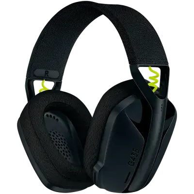 Casti Gaming Wireless LOGITECH G435 LIGHTSPEED, Bluetooth (Negru)