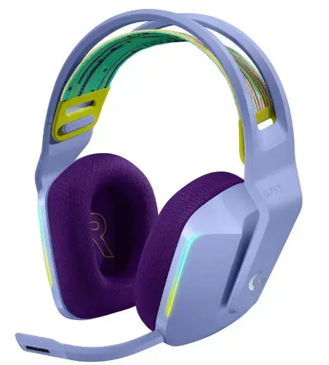 Casti Gaming Wireless LOGITECH G733, iluminare RGB, Microfon (Mov)