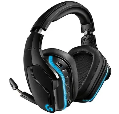 Casti Gaming Wireless Logitech G935 RGB Lightsync, surround 7.1, multiplatforma (Negru)