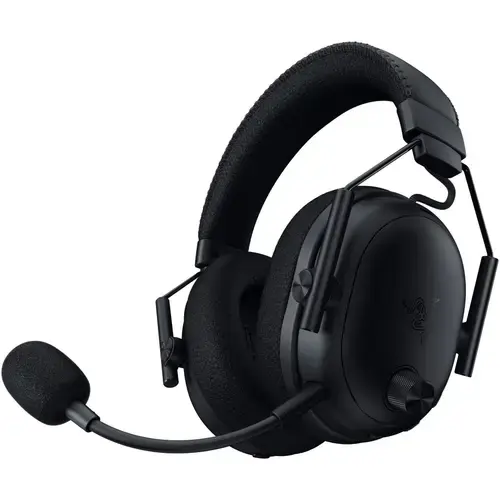 Casti Gaming Wireless Razer Blackshark V3 Pro, Over-Ear, 2.4G/Bluetooth/USB/Jack 3.5mm, Multiplatforma, Hybdrid ANC, TriForce Bio-Cellulose 50mm, Autonomie 70 ore (Negru)