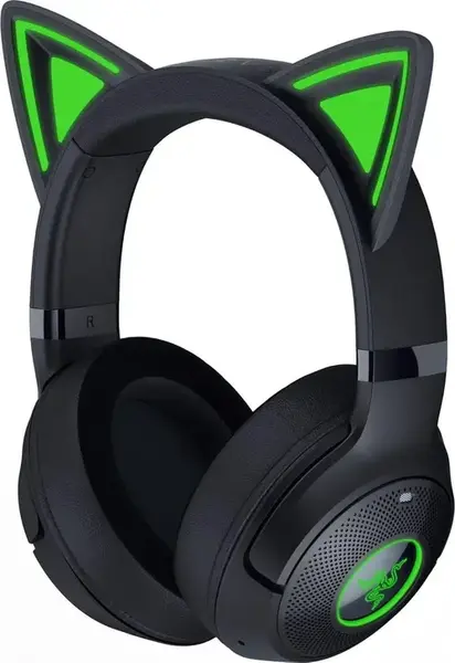 Casti Gaming Wireless Razer Kraken Kitty V2 BT, Bluetooth, Iluminare Razer Chroma RGB, Microfon (Negru)