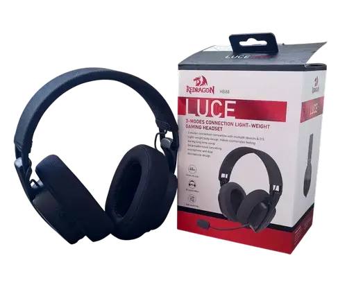 Casti gaming wireless Redragon Luce, Bluetooth (Negru)