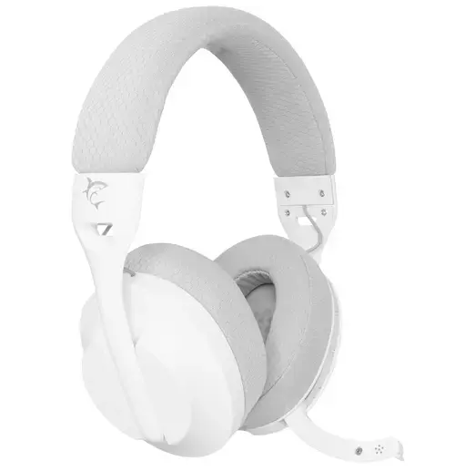 Casti Gaming Wireless White Shark FALCON Over-Ear, Stereo, PC, PS4/5, MAC (Alb)