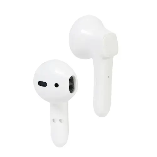 Casti Gembird wireless, intraauriculare butoni, pentru smartphone, microfon pe casca, conectare prin Bluetooth 5.0, Alb