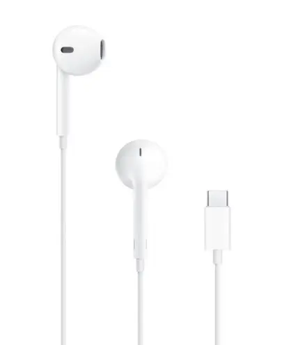 Casti In-Ear AirPods cu Fir Albe USB Type C