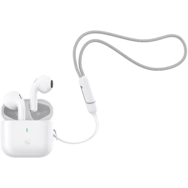Casti In-Ear Celly Compact, Wireless, Bluetooth, USB-C, Alb