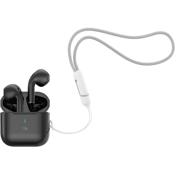Casti In-Ear Celly Compact, Wireless, Bluetooth, USB-C, Negru