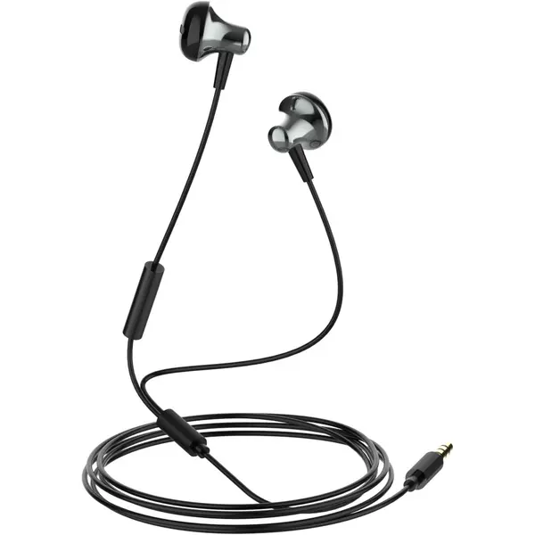Casti in ear cu fir Vision Touch, jack 3.5, microfon, 32 ohm, negru, VT-A-HP02