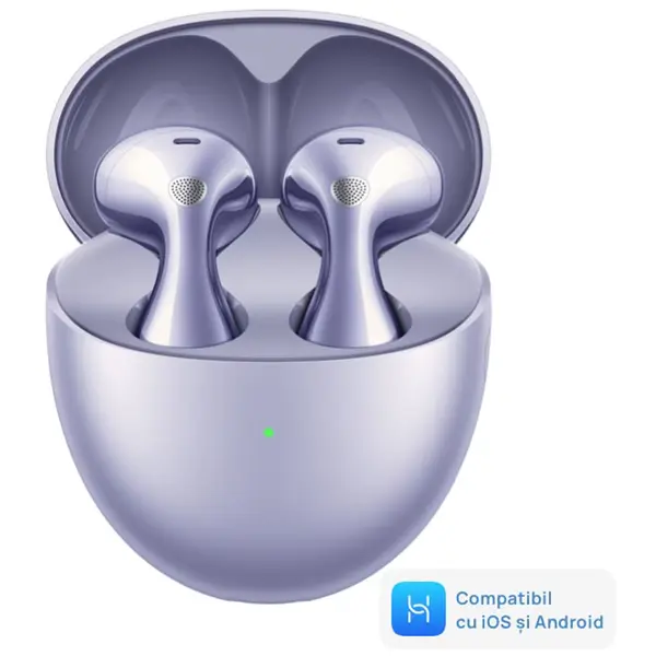 Casti In-Ear Huawei FreeBuds 6, True wireless, Bluetooth, AI noise cancelling, IP54, Mov