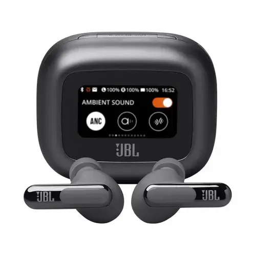 Casti In-Ear JBL Live Beam 3, True Wireless, Bluetooth 5.3, Hi-Res, Smart Case, True Adaptive NC, Autonomie 48H, Multi-point, IP55, Negru