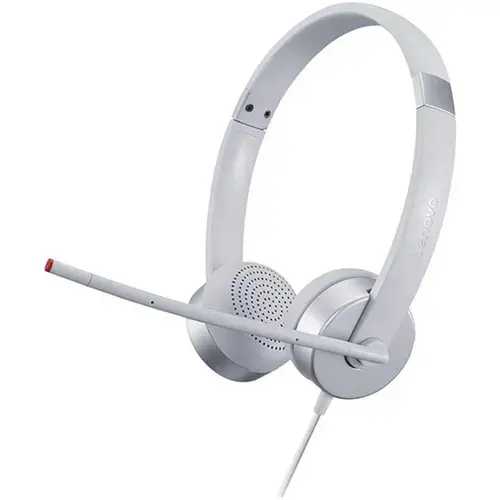 Casti Lenovo 100 Analog, Stereo, Argintiu