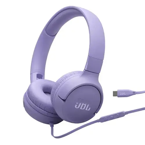 Casti On-ear, JBL Tune 520C, Microfon, USB-C, Mov